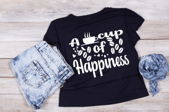 A Cup of Happiness SVG T-Shirt Design: A Graphics Review