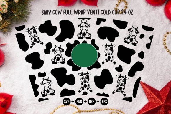 Baby Cow Full Wrap Venti Cold Cup 24 Oz Graphic Review