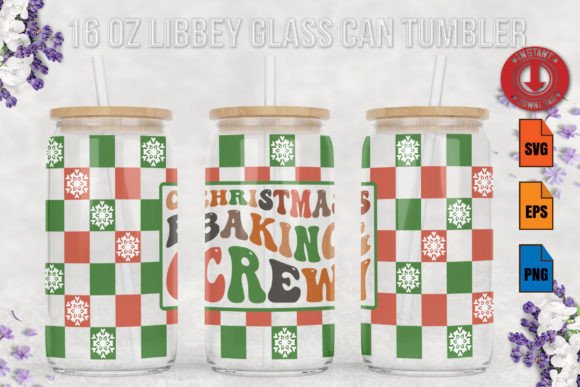 Christmas Baking Crew Graphics for Print Templates
