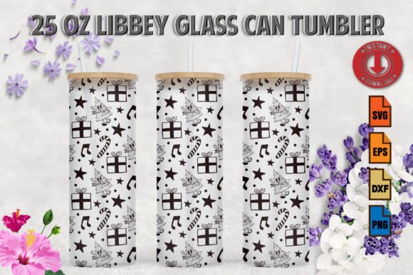 Christmas Tree 25oz Frosted Glass Tumbler: Graphics & Crafts Review