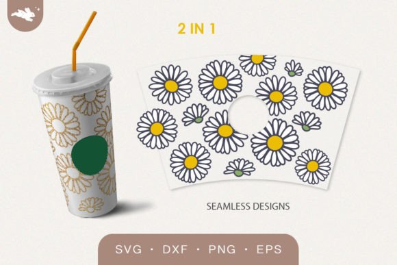 Daisy Cup Wrap: Graphics & Crafts for Bloggers