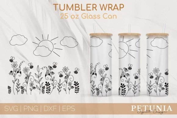 Flower Fairy Garden 25 Oz Glass Can: Graphic Templates Review