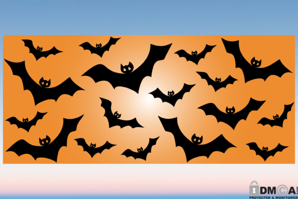Halloween Bats Glass Wrap: Graphics & Print Templates Review