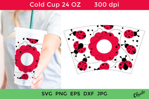 Lady Bug Cold Cup Full Wrap SVG Review: Graphics & Crafts