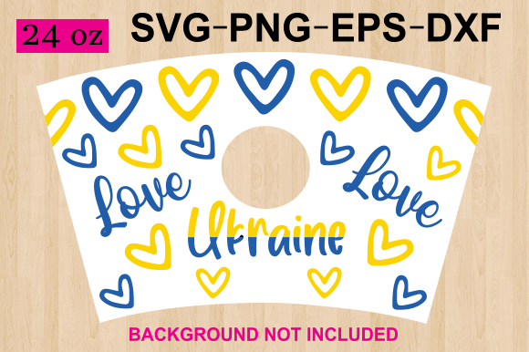 Love Ukraine Starbucks Cup Wrap – Embroidery Design Insights