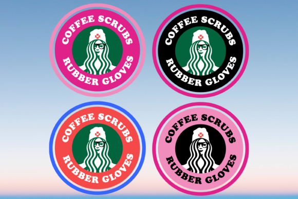Nurse Coffee Scrubs Rubber Gloves: Graphics & Crafts Review