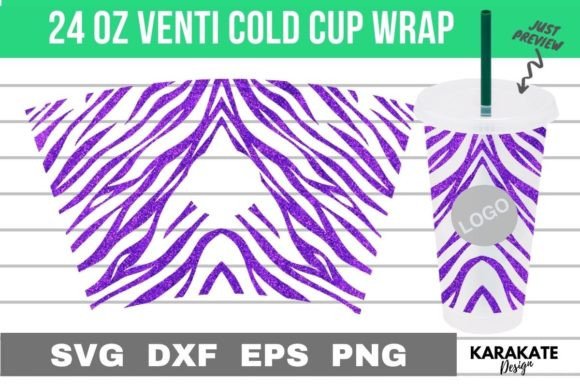 Tiger Print - 24oz Venti Cup Hole Wrap SVG: Craft & Graphics Review